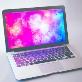 Contemporary Laptop with Vibrant Screen
