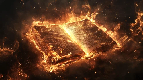 Inferno of Knowledge: The Burning Book