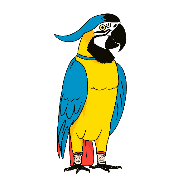 POD Design Vibrant Bird Apparel Art