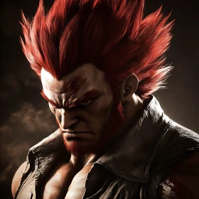 Fierce Red Haired Warrior