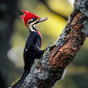 Pileated Woodpecker on a Branch