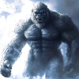 Giant Ape Monster Roaming Free