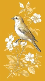 Bird and Blossoms Art