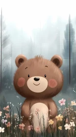 Charming Bear Illustration