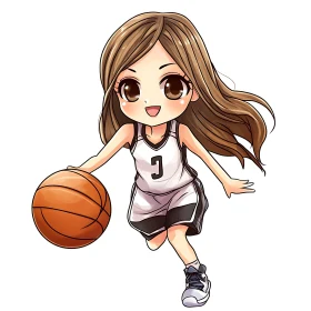 Cartoon Basketball Player