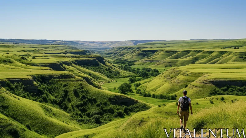 Journey through Green Hills near Kopane: A Captivating Landscape AI Image