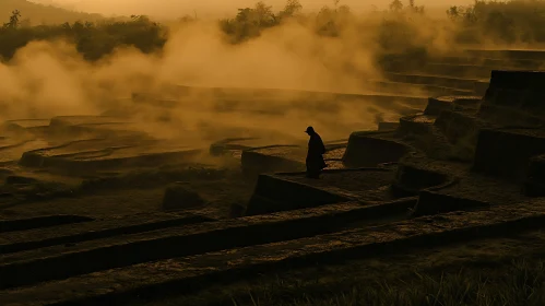 Ancient Terraces in the Golden Light