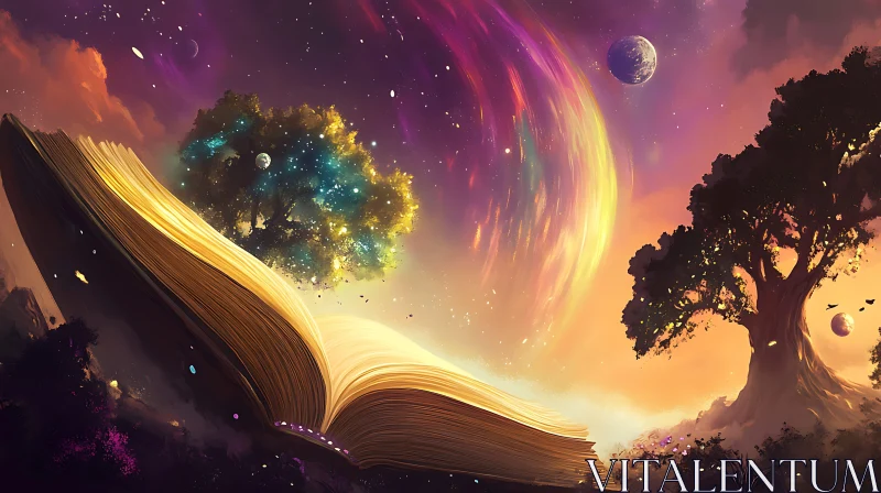 AI ART Celestial Book Dreamscape