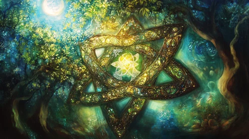 Mystical Forest Starry Art