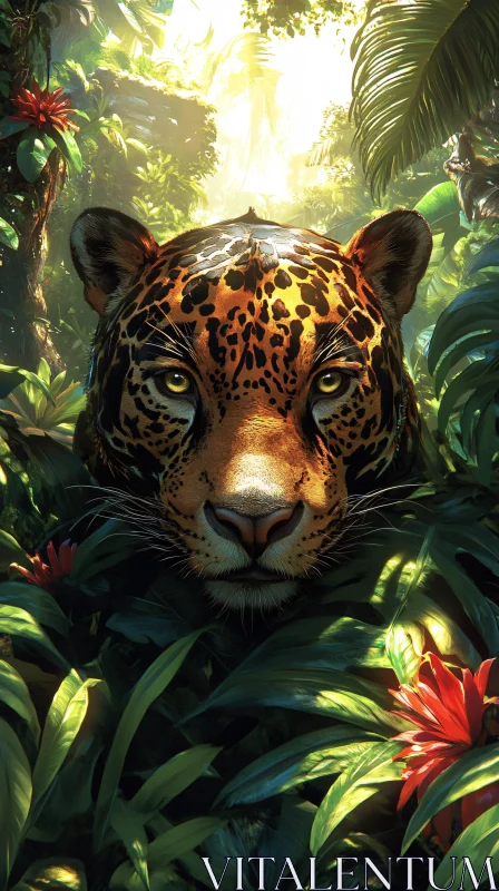 Jaguar in the Wild AI Image