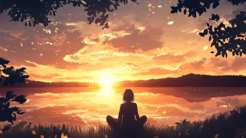 Tranquil Sunset Meditation