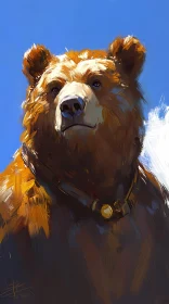 Bear Art with Collar