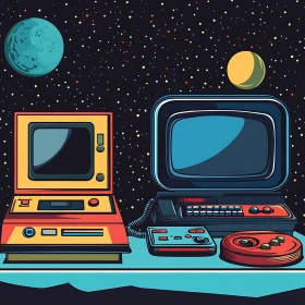 Retro Tech and Space Art