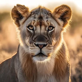 Lioness in Golden Light