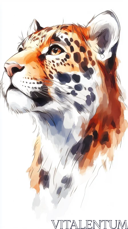 Leopard Artwork AI Image