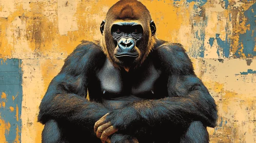 Wildlife Art: Gorilla in Focus