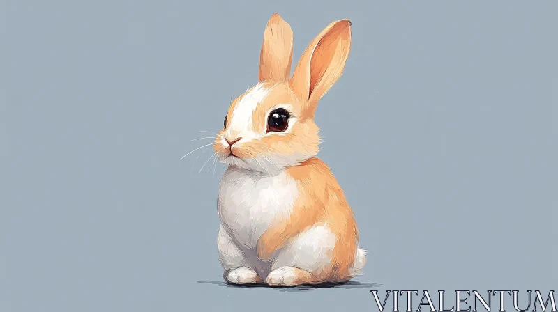 AI ART Charming Bunny Art