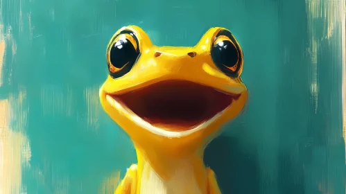 Lively Artistic Frog Art