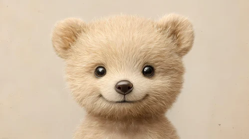 Charming Fluffy Bear Image