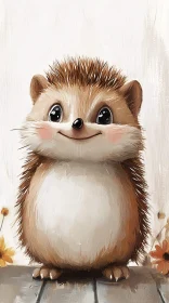 Charming Hedgehog Art