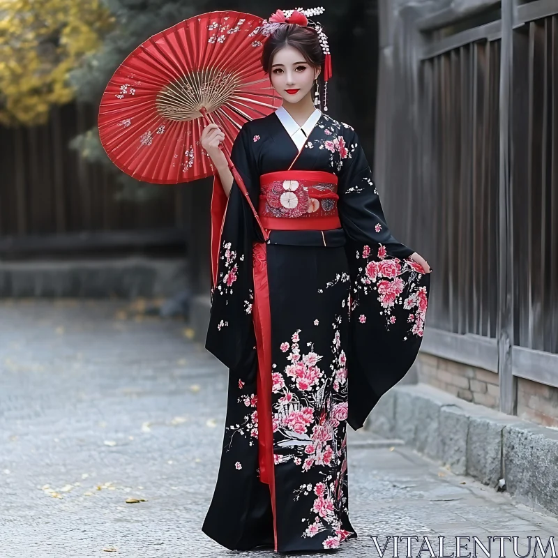 AI ART Traditional Kimono Fashion