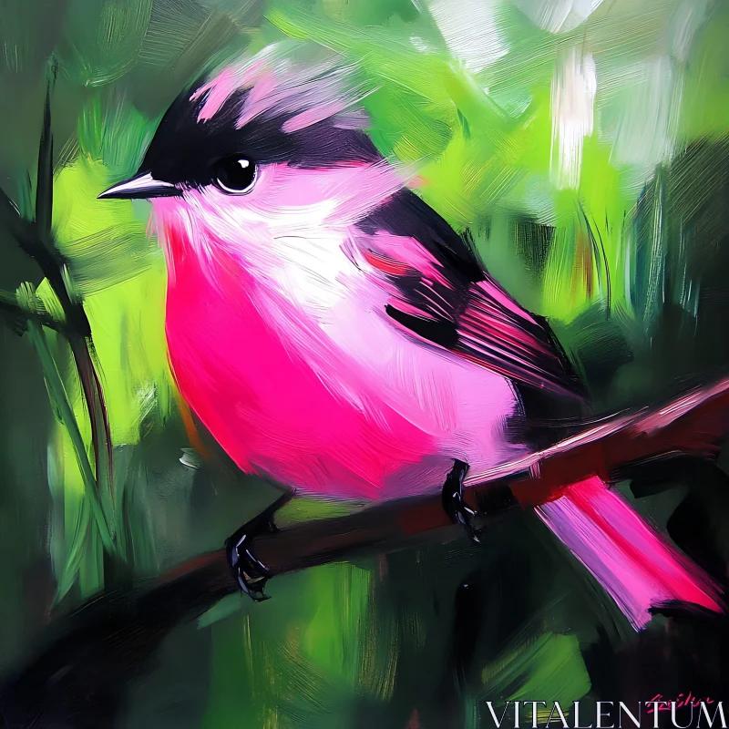 Abstract Bird Art AI Image