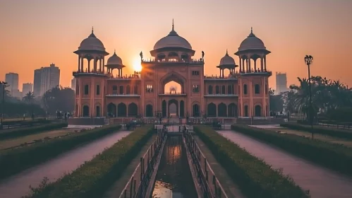 Indian Building at Golden Hour