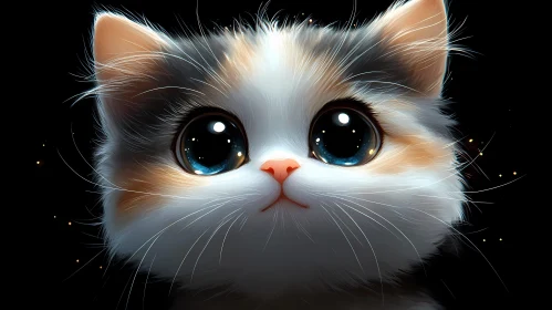 Cute Kitten Portrait