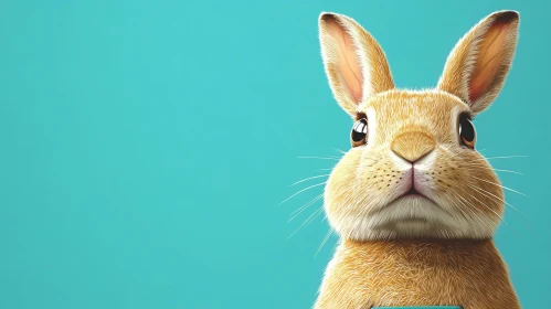 Charming Fluffy Rabbit Image