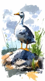Artistic Duck Image