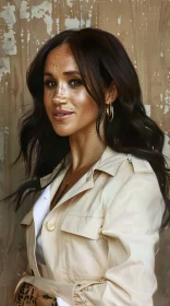 Meghan Markle in Stylish Beige Trench Coat