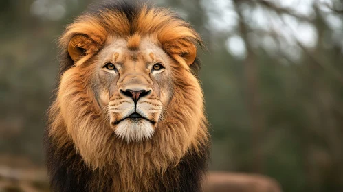 Lion with a Golden Mane