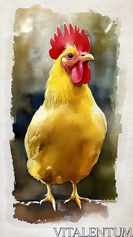 AI ART Artistic Rooster Painting