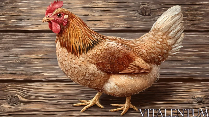 Farmyard Poultry Artwork AI Image