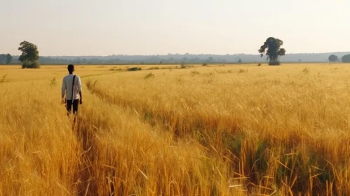 Golden Wheat Field: An Immersive African-inspired Scene