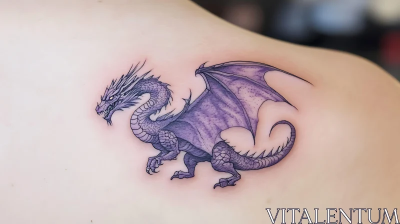 AI ART Dragon Tattoo on Skin