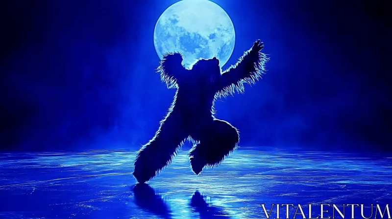 AI ART Lunar Bear Dance