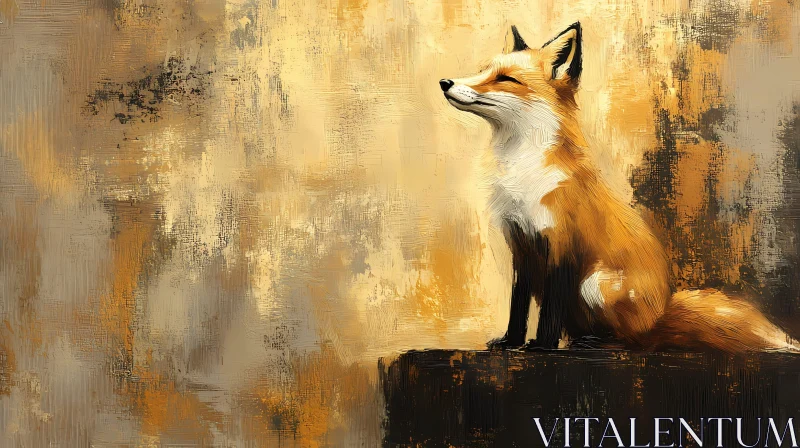 Elegant Fox Wildlife Artwork AI Image