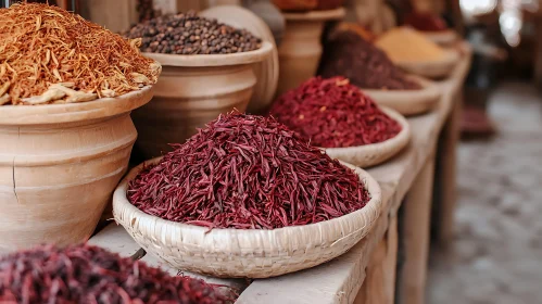 Bowls of Spices Still Life