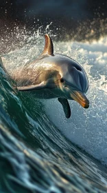 Dolphin in the Waves