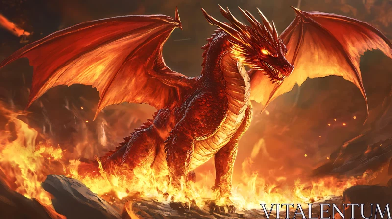 AI ART Dragon of Fire and Fury