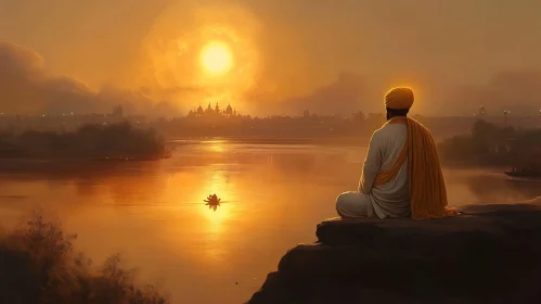 Serene Sunset Meditation