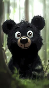 Cute Bear in Nature