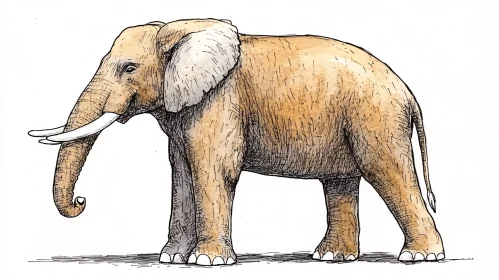 Majestic Elephant Illustration