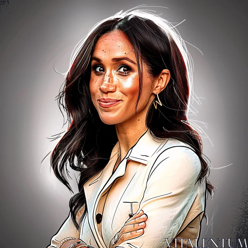 AI ART Meghan Markle Detailed Art