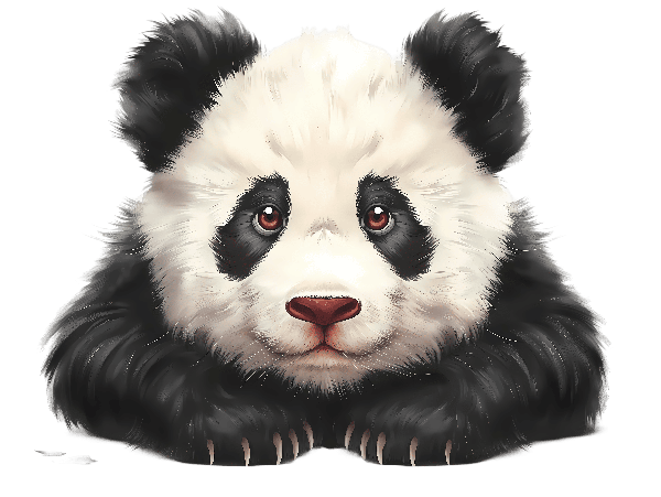 Cute Panda Bear Art Design