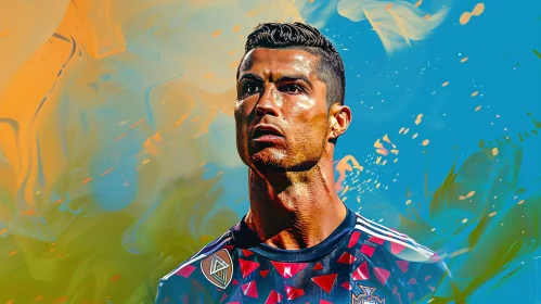 Artistic Portrait of Cristiano Ronaldo