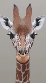 Giraffe Headshot in Focus