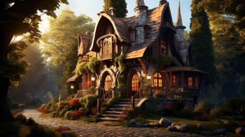 Enchanting Fairytale House in the Forest - Capturing the Charm of Nature