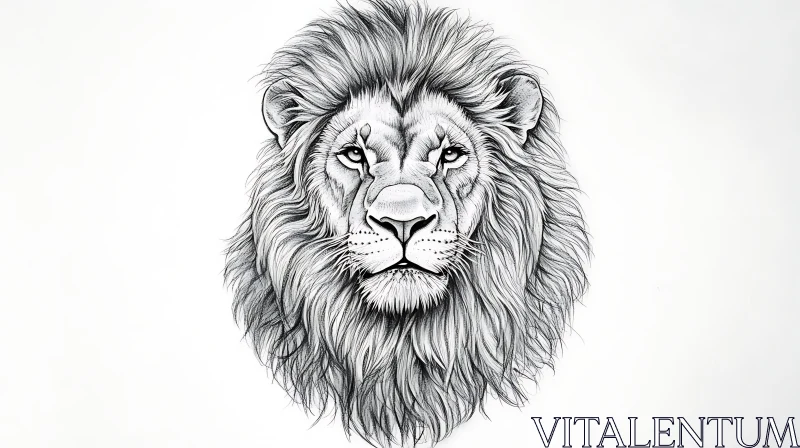 AI ART Lion Portrait